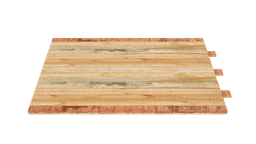 3-Layer Hybrid Mat without Fingers - Bamboo Middle Layer