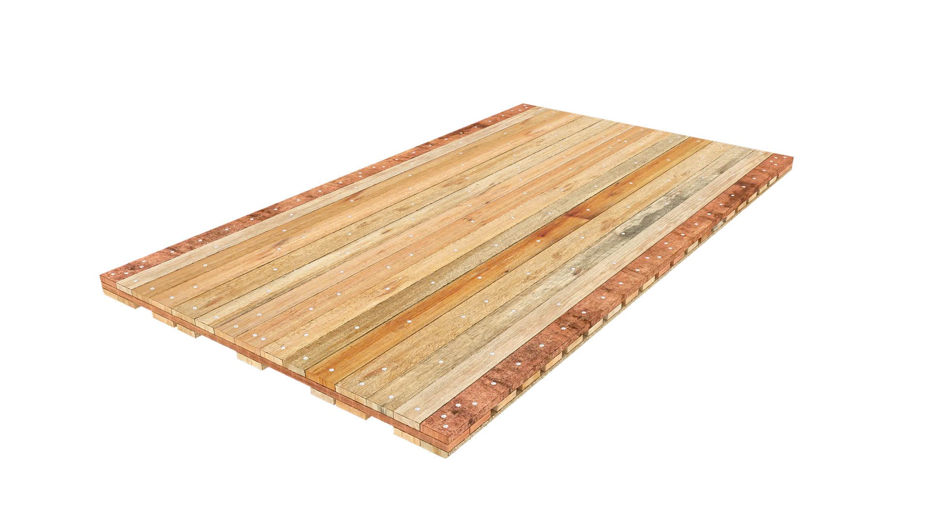 Mixed Pine & Hardwood Access Mat without Fingers